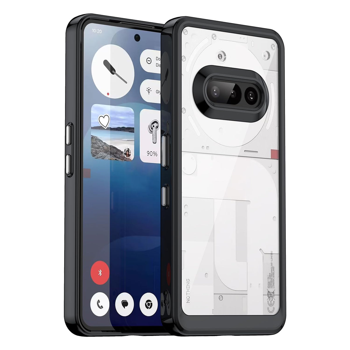 Suitable for Nothing Phone 3a transparent acrylic premium TPU phone case and protective cover