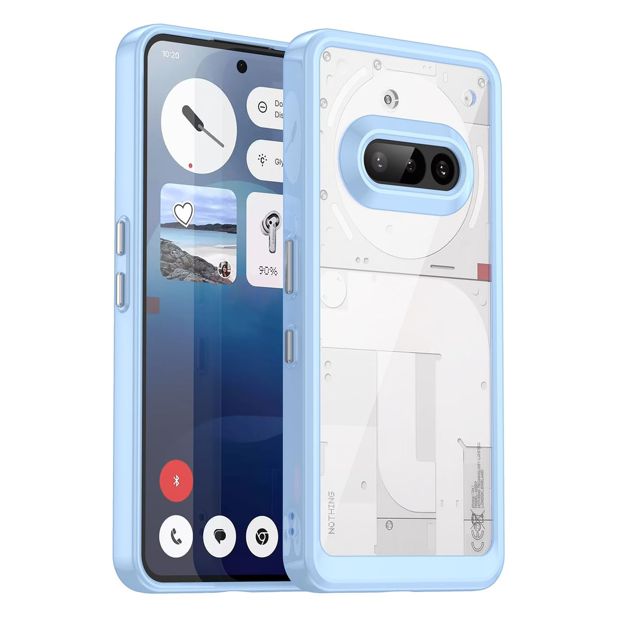 Transparent TPU Phone Case for Nothing Phone 3a, Ultra Thin Protective Cover