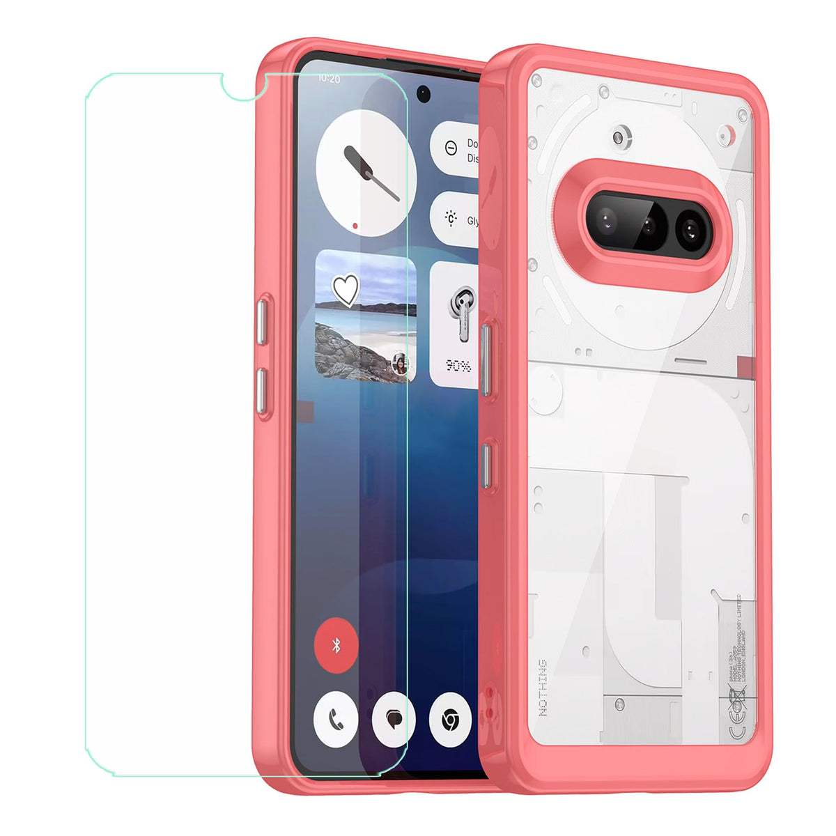 Suitable for Nothing Phone 3a transparent acrylic premium TPU phone case and protective cover
