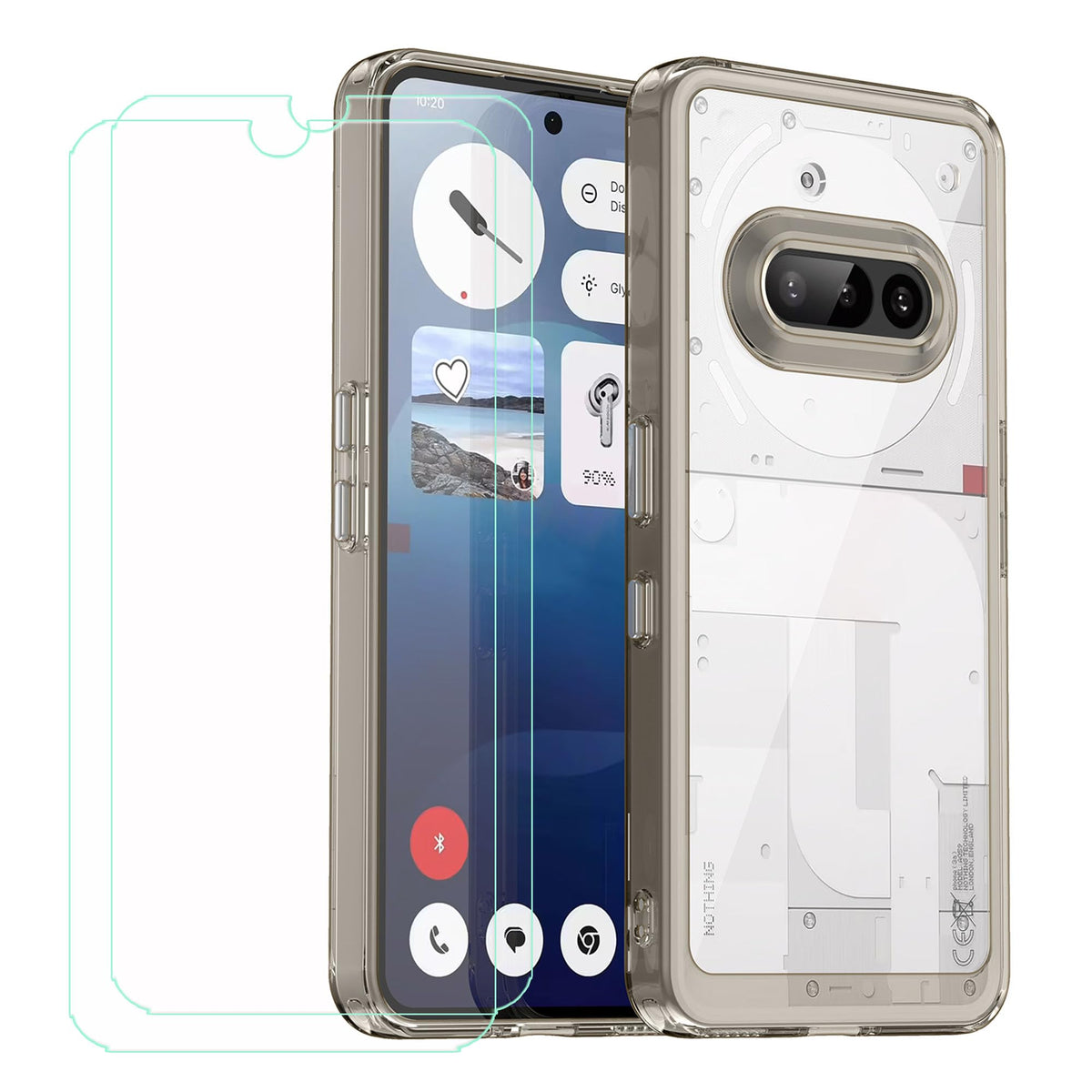 Suitable for Nothing Phone 3a transparent acrylic premium TPU phone case and protective cover