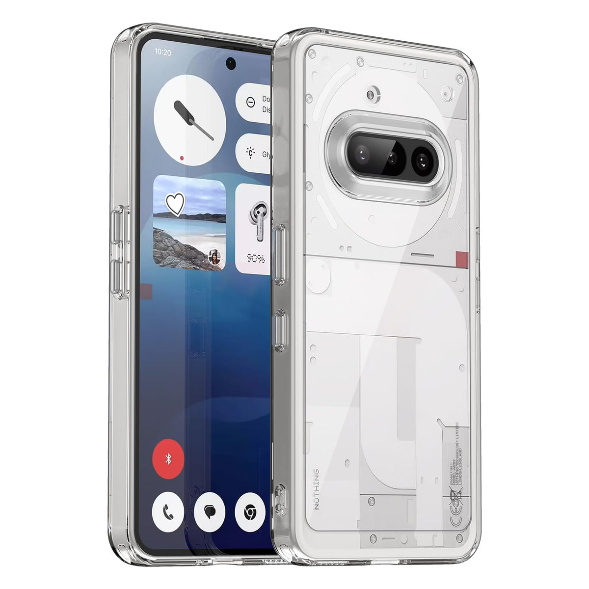 Suitable for Nothing Phone 3a transparent acrylic premium TPU phone case and protective cover