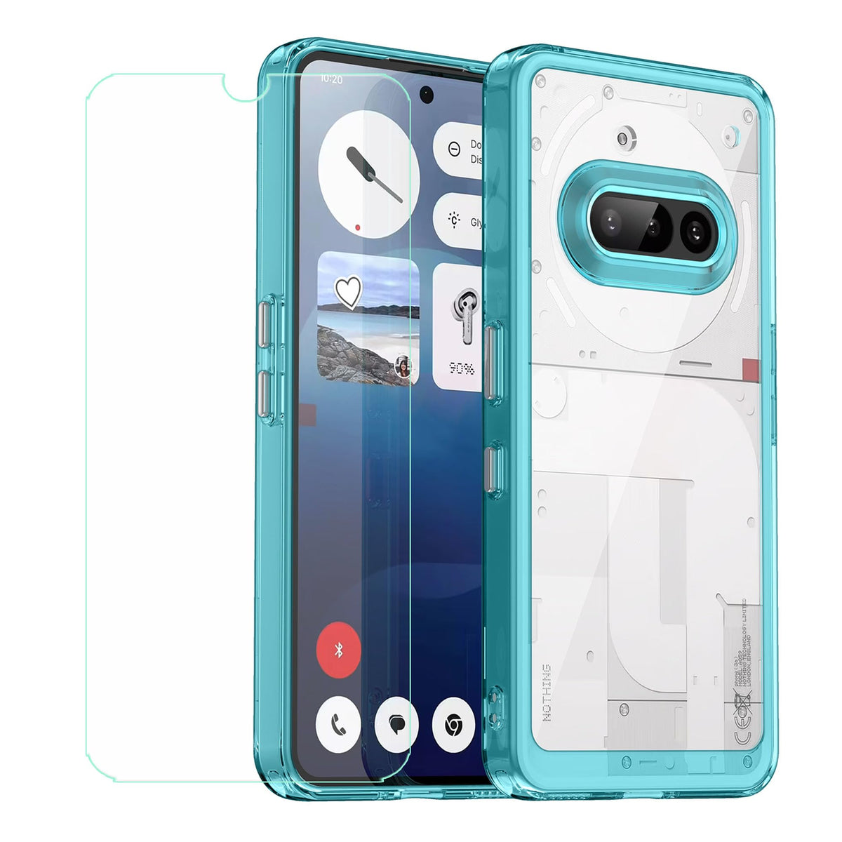 Suitable for Nothing Phone 3a transparent acrylic premium TPU phone case and protective cover