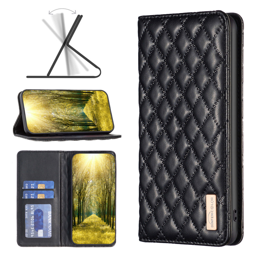 Suitable for Redmi 14C, Chanel-style PU leather phone case