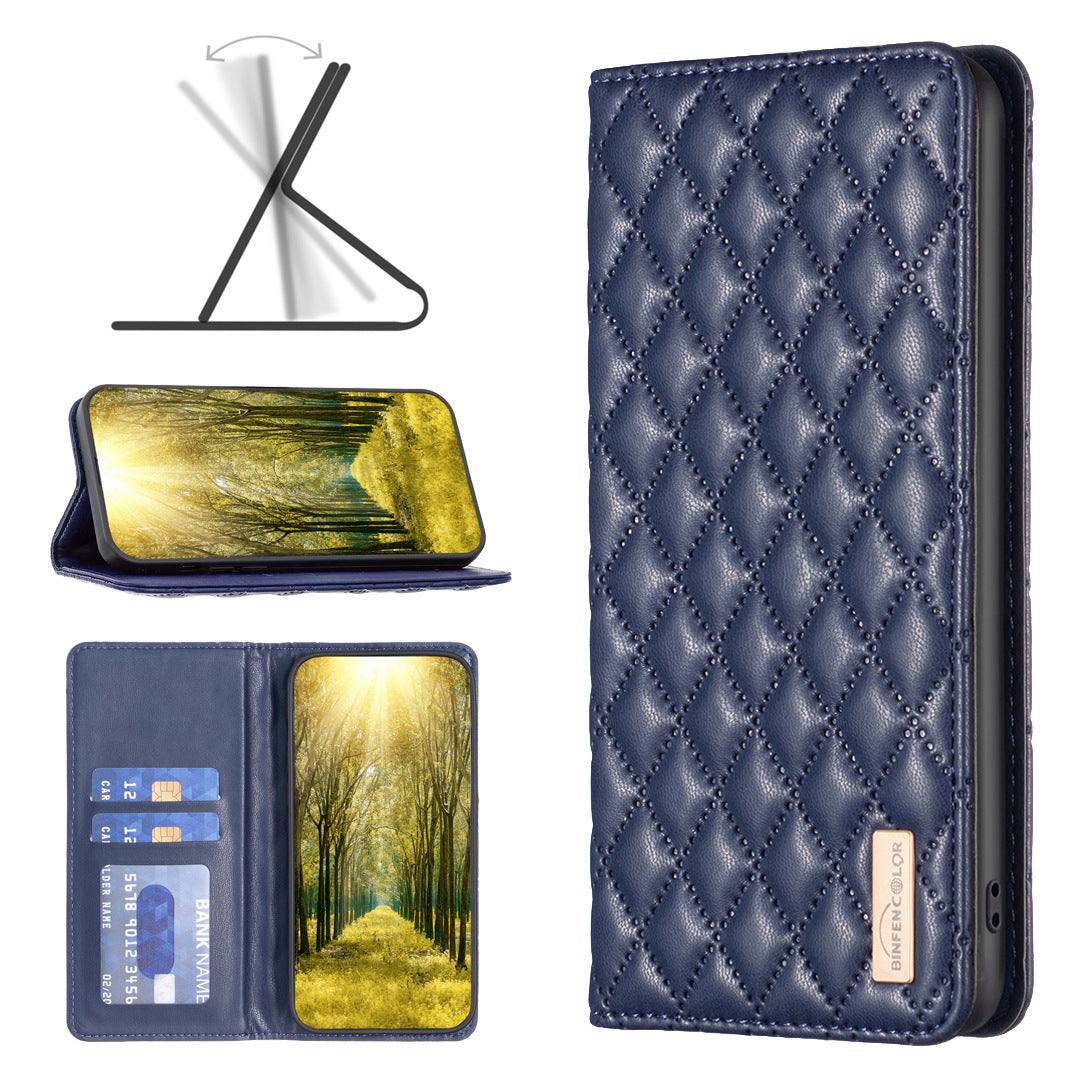 Suitable for Redmi 14C, Chanel-style PU leather phone case