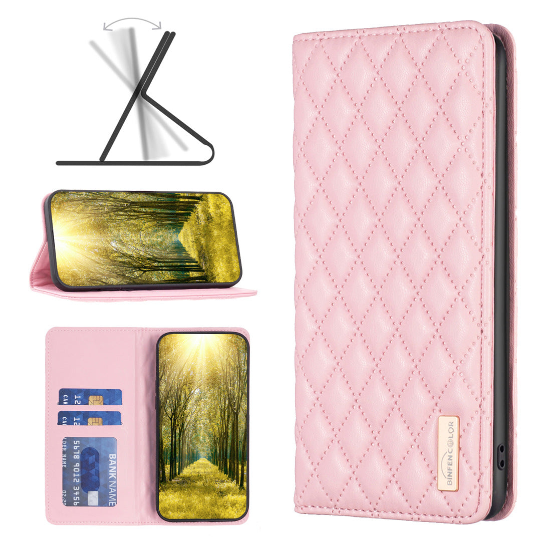 Suitable for Redmi 14C, Chanel-style PU leather phone case