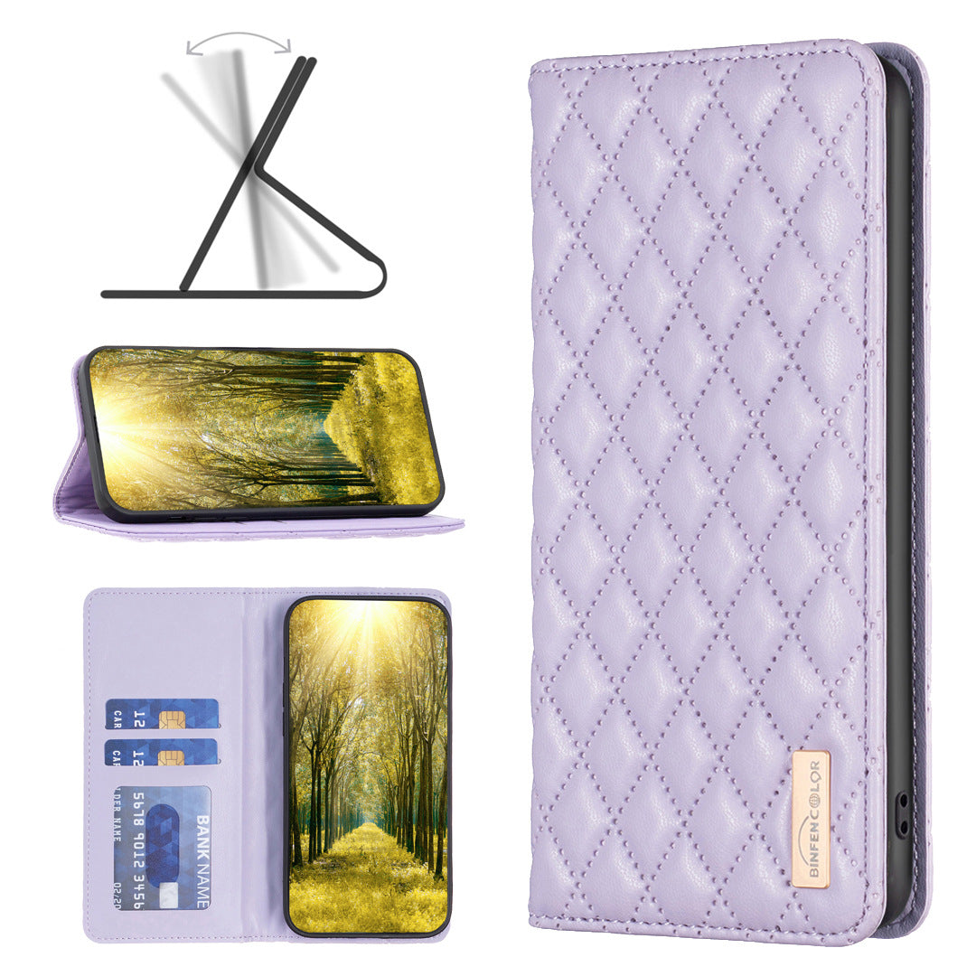 Suitable for Redmi 14C, Chanel-style PU leather phone case