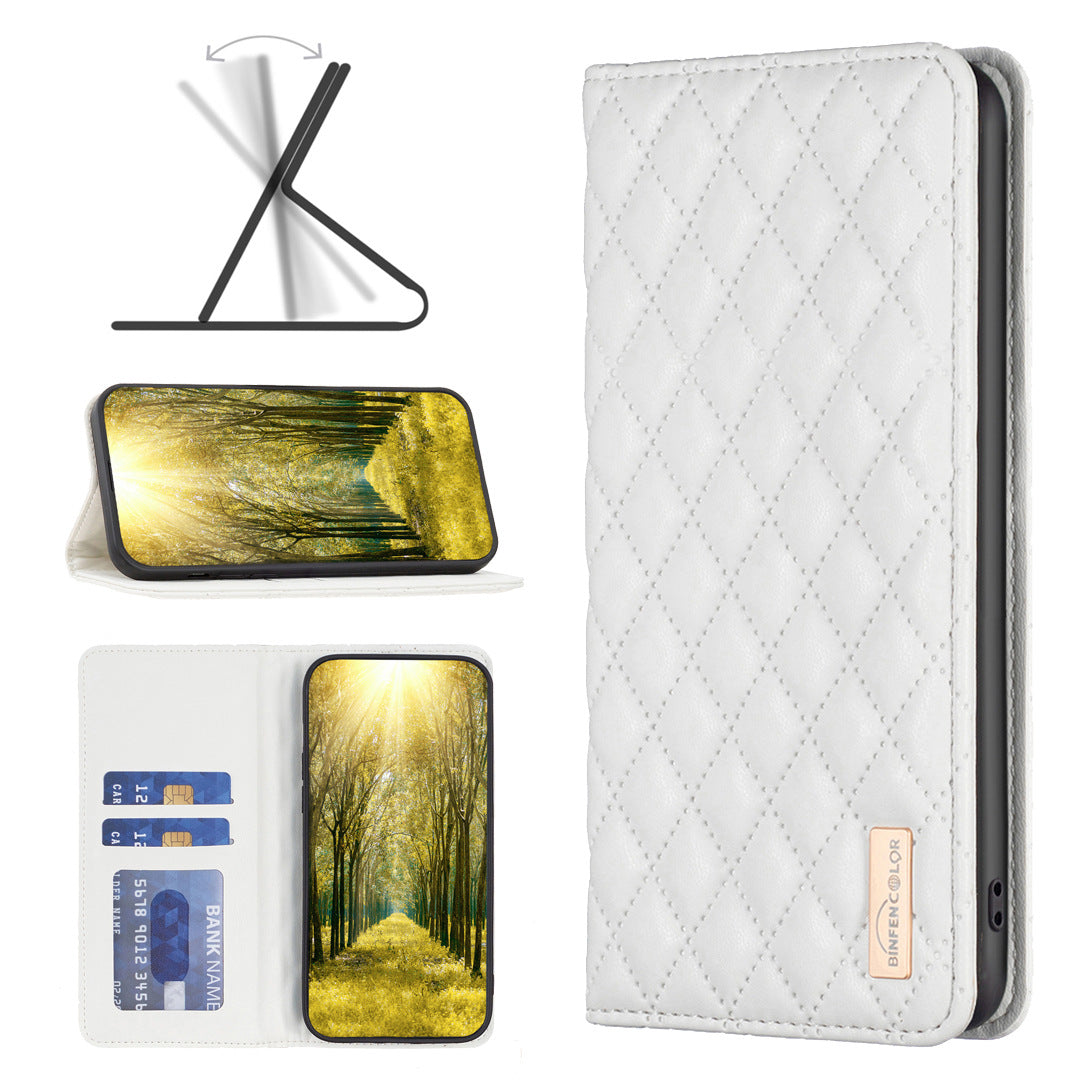Suitable for Redmi 14C, Chanel-style PU leather phone case