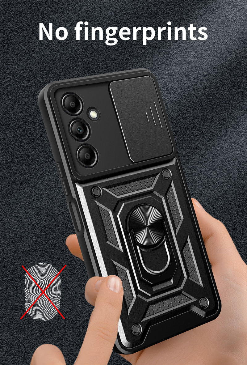 Durable Samsung A13 PC TPU Phone Case with 360° Stand, Anti-Drop Anti-Scratch Car Magnetic Phone Cover