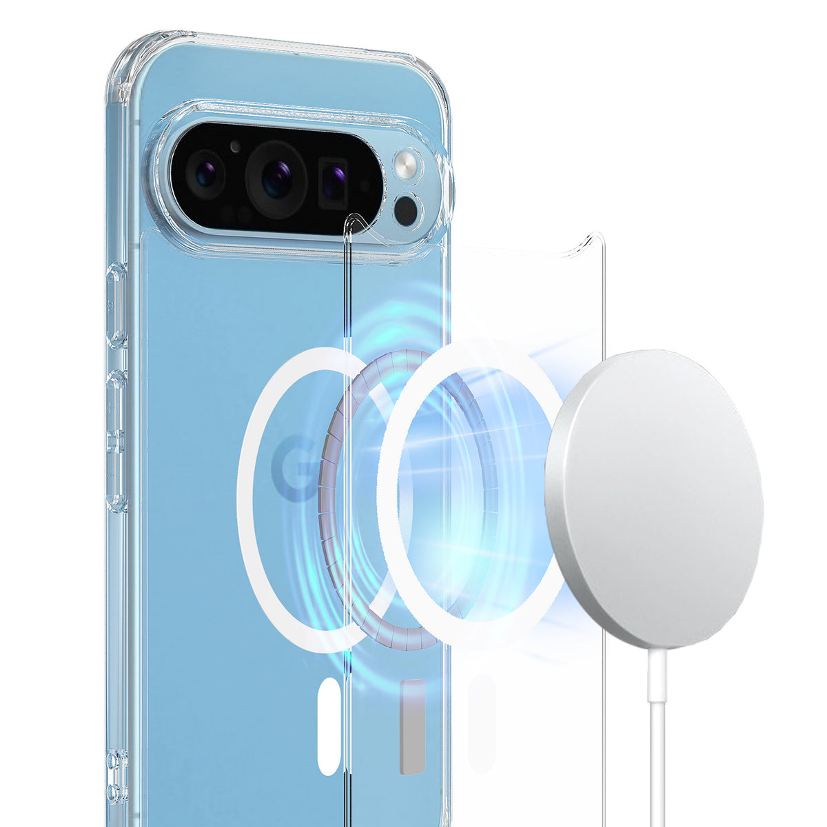 TPU magnetic transparent Shockproof phone case for Google Pixel 10