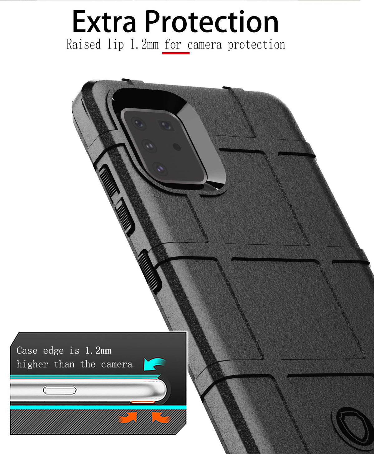 Textured grip TPU case for Samsung Galaxy Note 10 Lite
