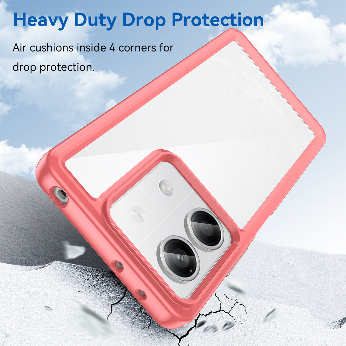 TPU silicone shockproof phone case for Redmi Note 13 Pro 5G