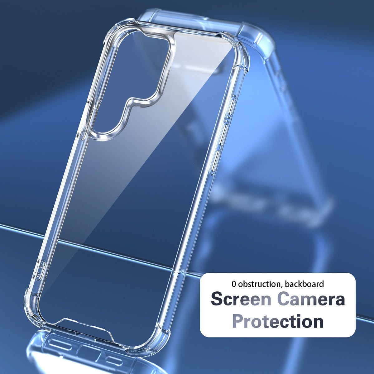 Transparent Silicone Drop Protection Phone Case for Samsung Galaxy S26