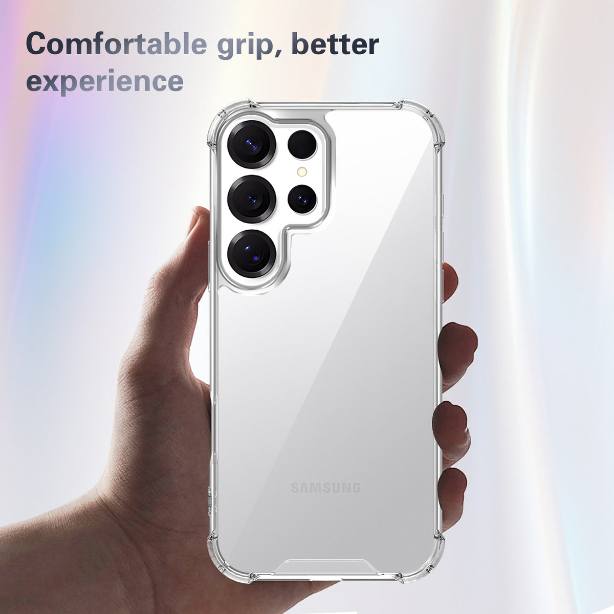 Transparent Silicone Drop Protection Phone Case for Samsung Galaxy S26