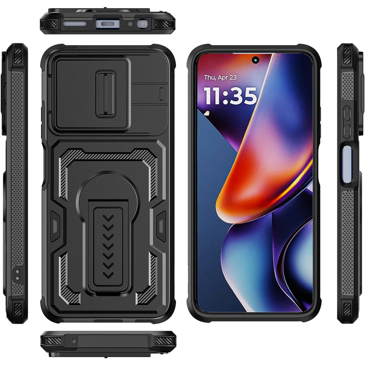 Military-grade shockproof phone case for Moto G 2026 with HD screen p