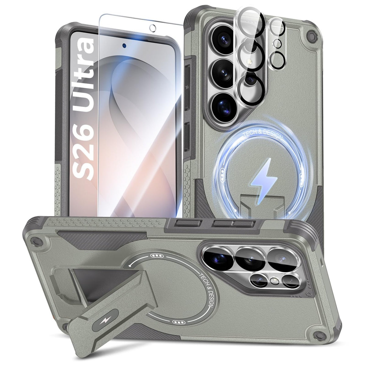 MagSafe Shockproof Phone Case for Samsung Galaxy S26 Ultra (Screen Protector Included)