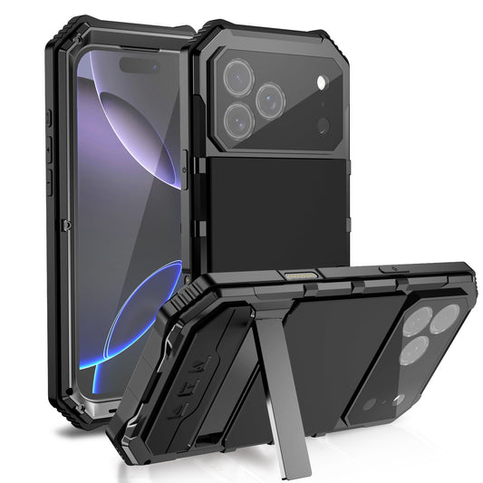 Full Coverage Lens Protection Metal Phone Case for iPhone 17 