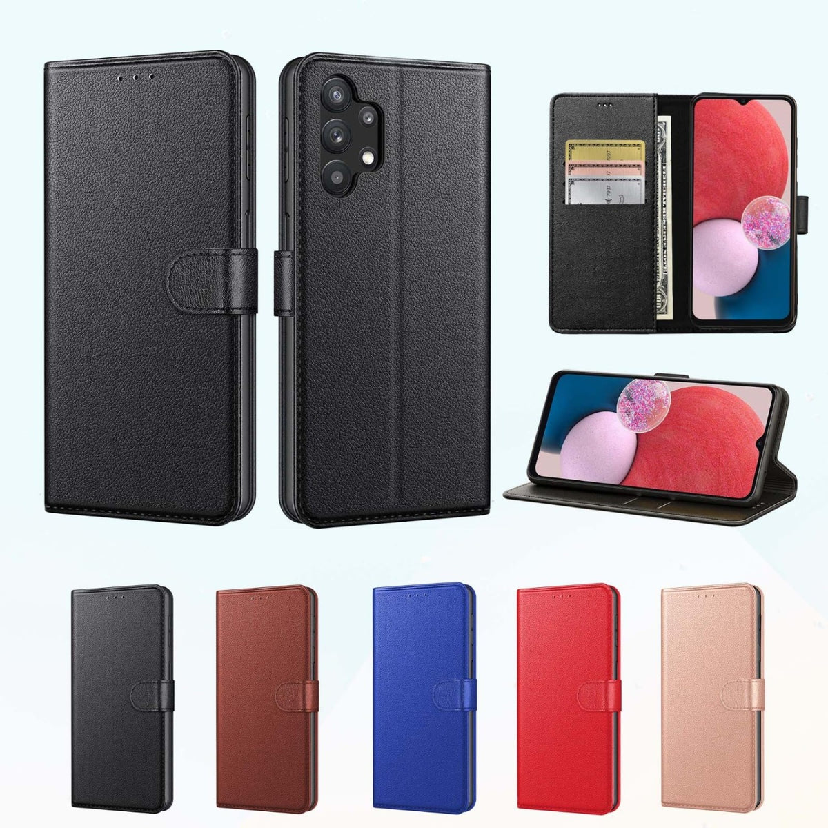 Luxury genuine leather phone case for Samsung Galaxy A14 5G / A14 4G