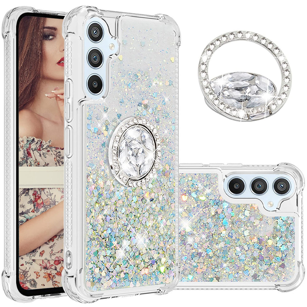 Shiny Anti-Yellowing TPU Phone Case for Samsung Galaxy A54 5G
