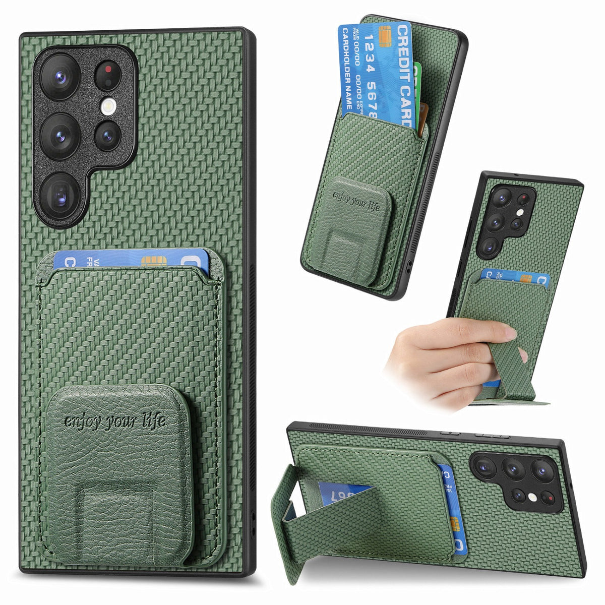 PU leather stand Shockproof phone case for Samsung Galaxy S25 Ultra