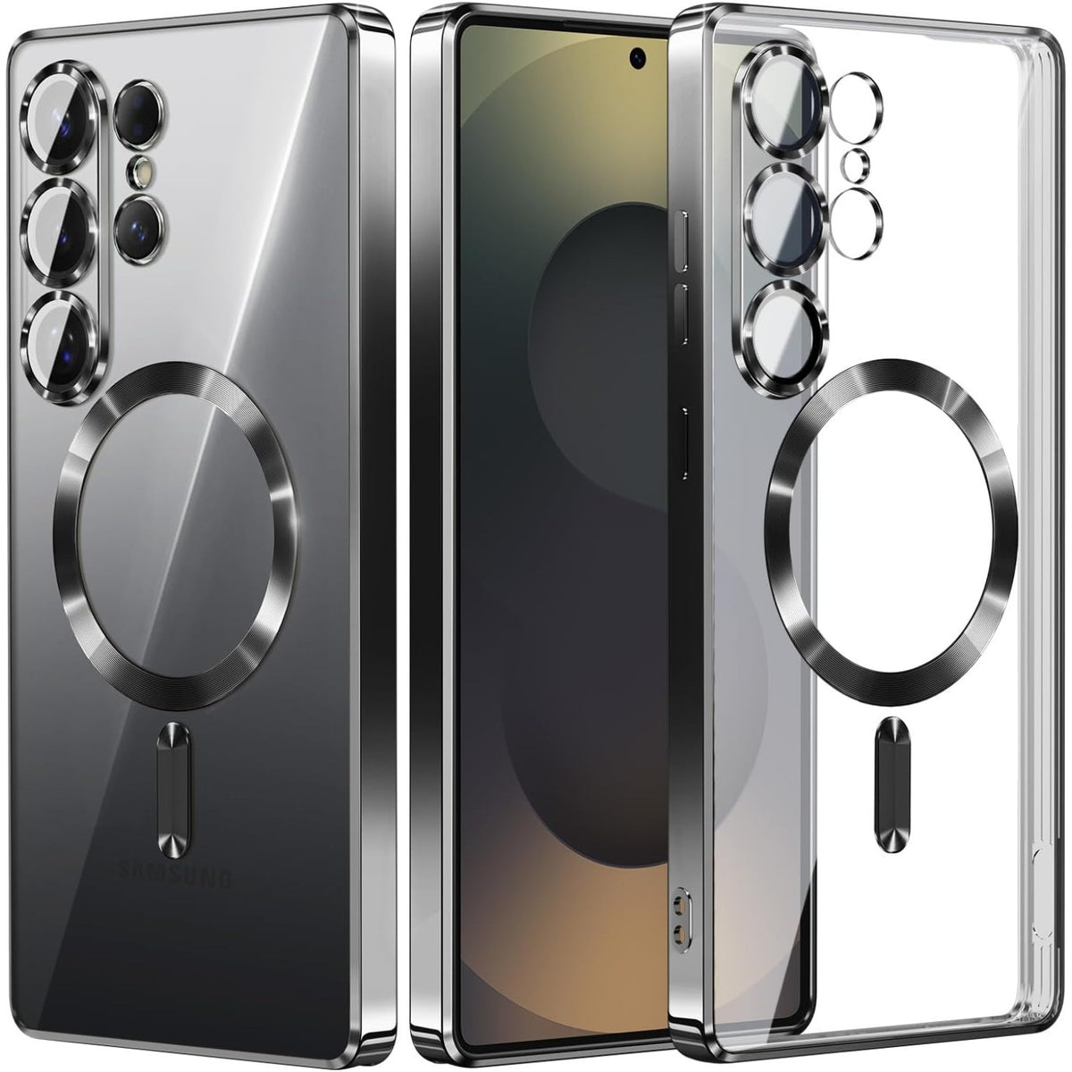 MagSafe Clear Electroplated Phone Case for Samsung Galaxy S25 Ultra