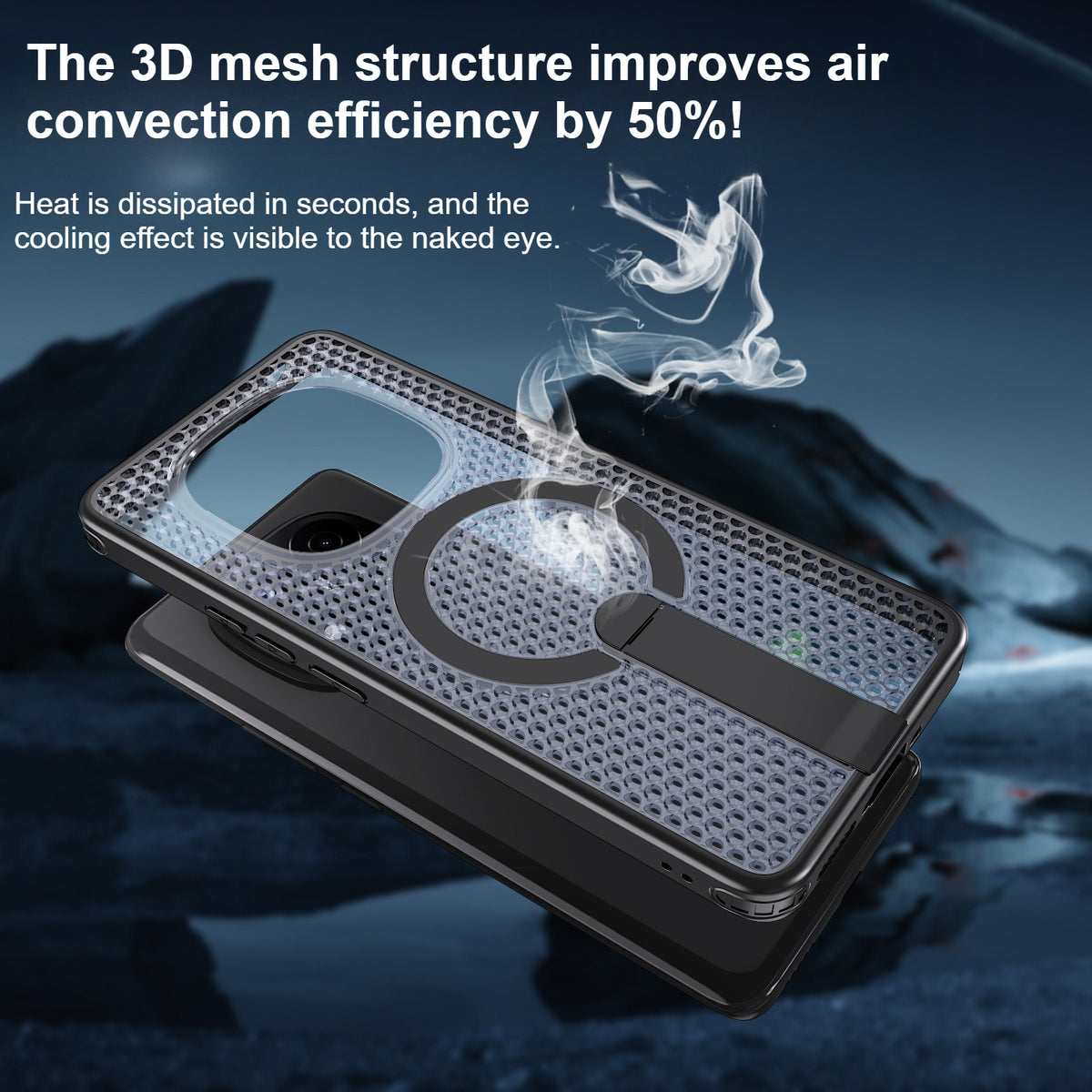 TPU+PC MagSafe cooling phone case for Redmi Note 15 Pro 4G