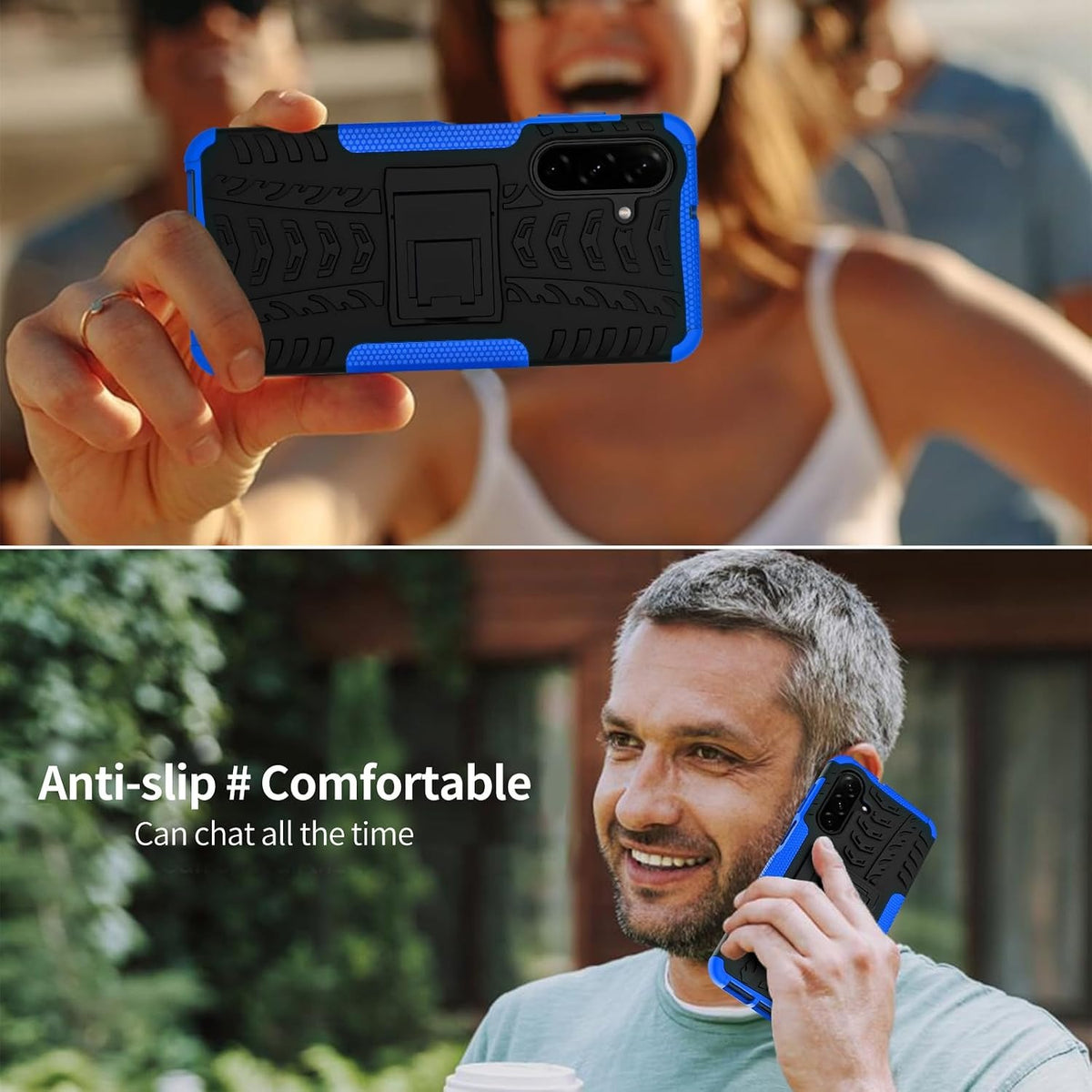 Shockproof phone case for Samsung Galaxy A17 5G/A26 5G, includes 2 screen protectors.