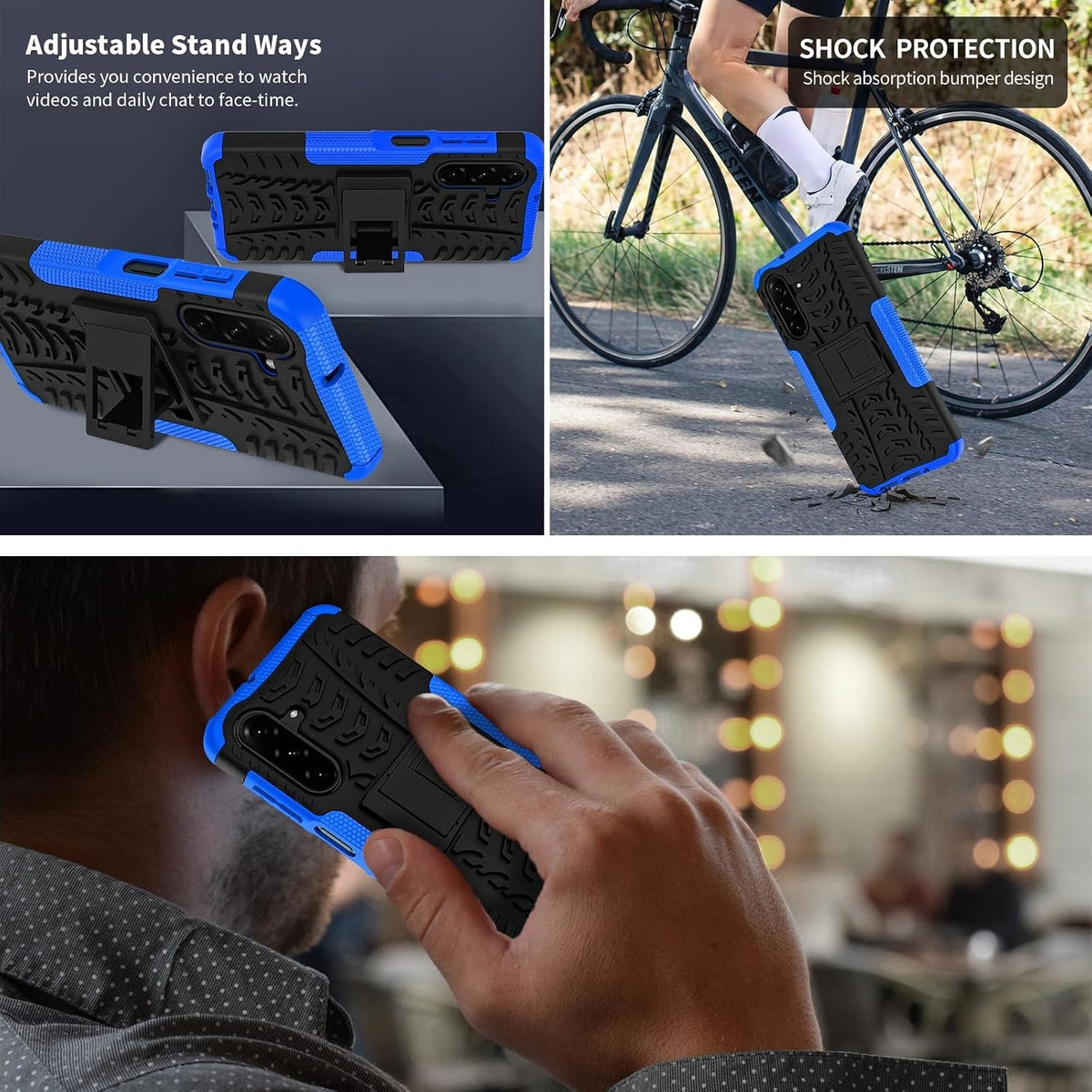 Shockproof phone case for Samsung Galaxy A17 5G/A26 5G, includes 2 screen protectors.