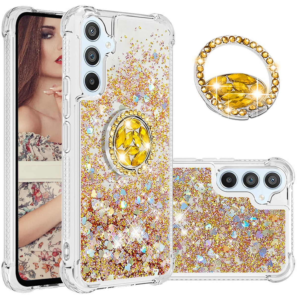 Shiny Anti-Yellowing TPU Phone Case for Samsung Galaxy A54 5G
