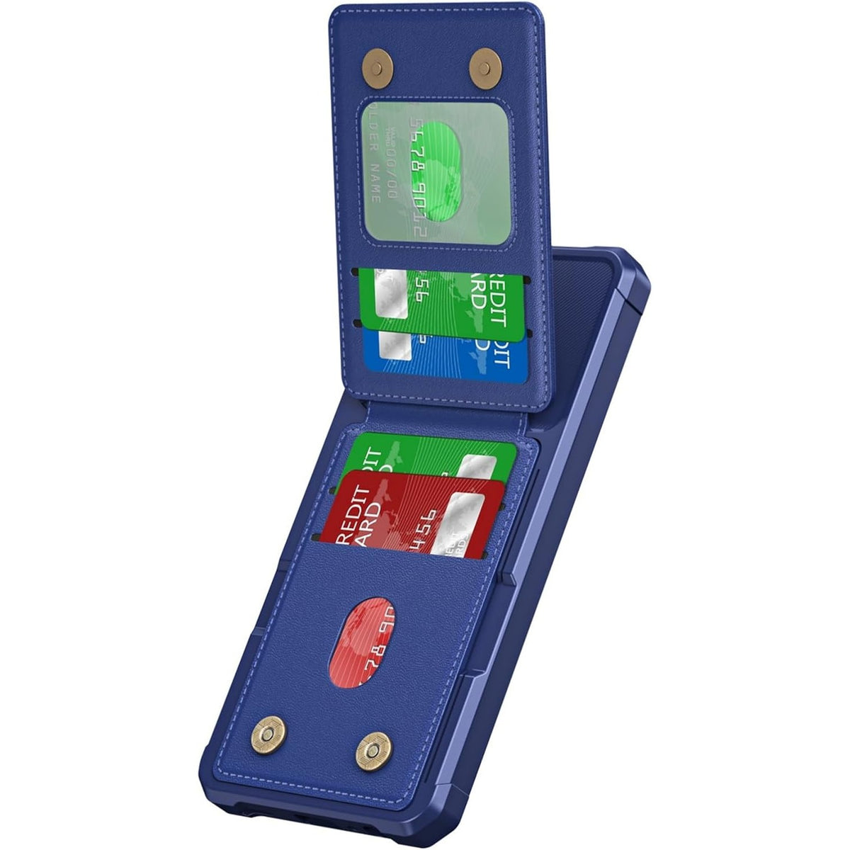 Flip wallet case for Samsung Galaxy A17, military-grade shockproof, with stand