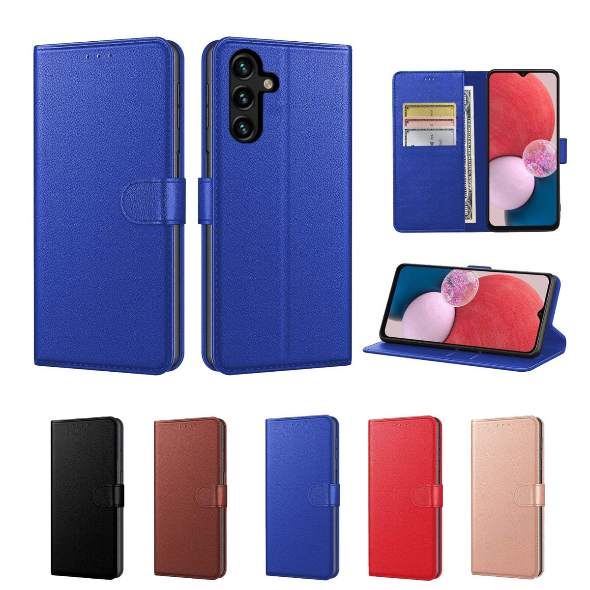 Luxury genuine leather phone case for Samsung Galaxy A14 5G / A14 4G