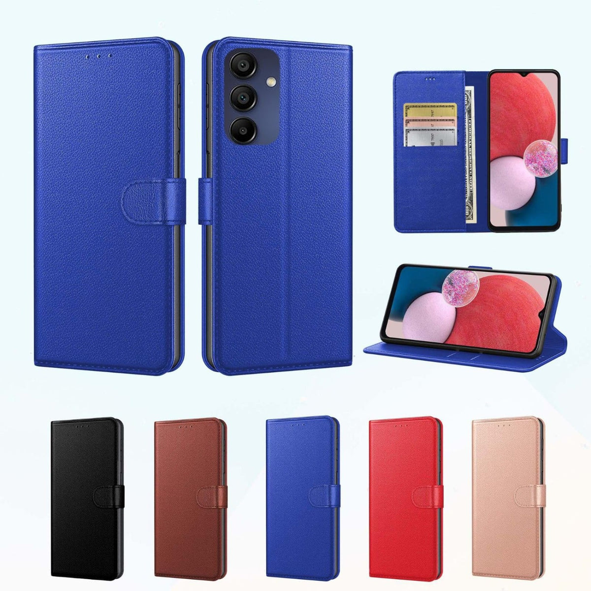 Luxury genuine leather phone case for Samsung Galaxy A14 5G / A14 4G