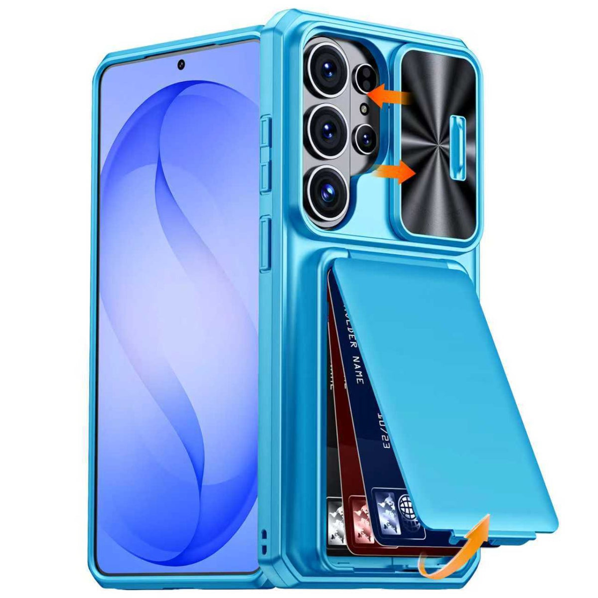 RFID Anti-Theft Card Slot Phone Case for Samsung S26 Ultra | Military