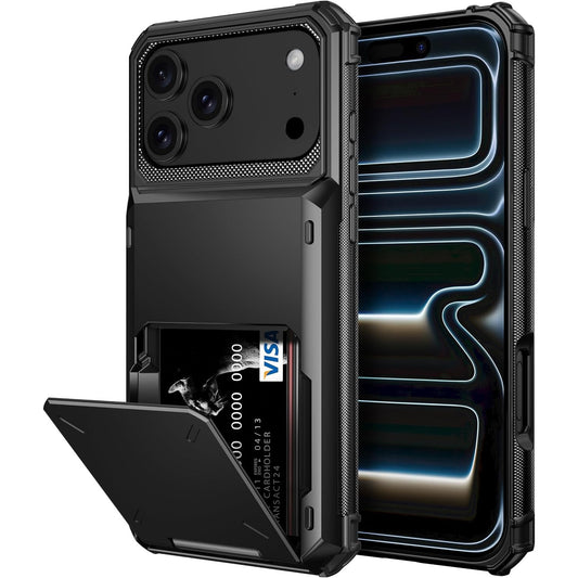 TPU+PC shockproof and drop-proof phone case with card slot for iPhone 17 Pro