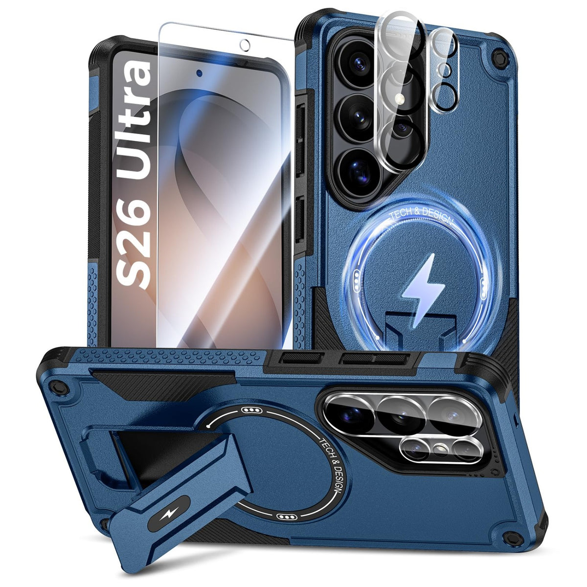 MagSafe Shockproof Phone Case for Samsung Galaxy S26 Ultra (Screen Protector Included)