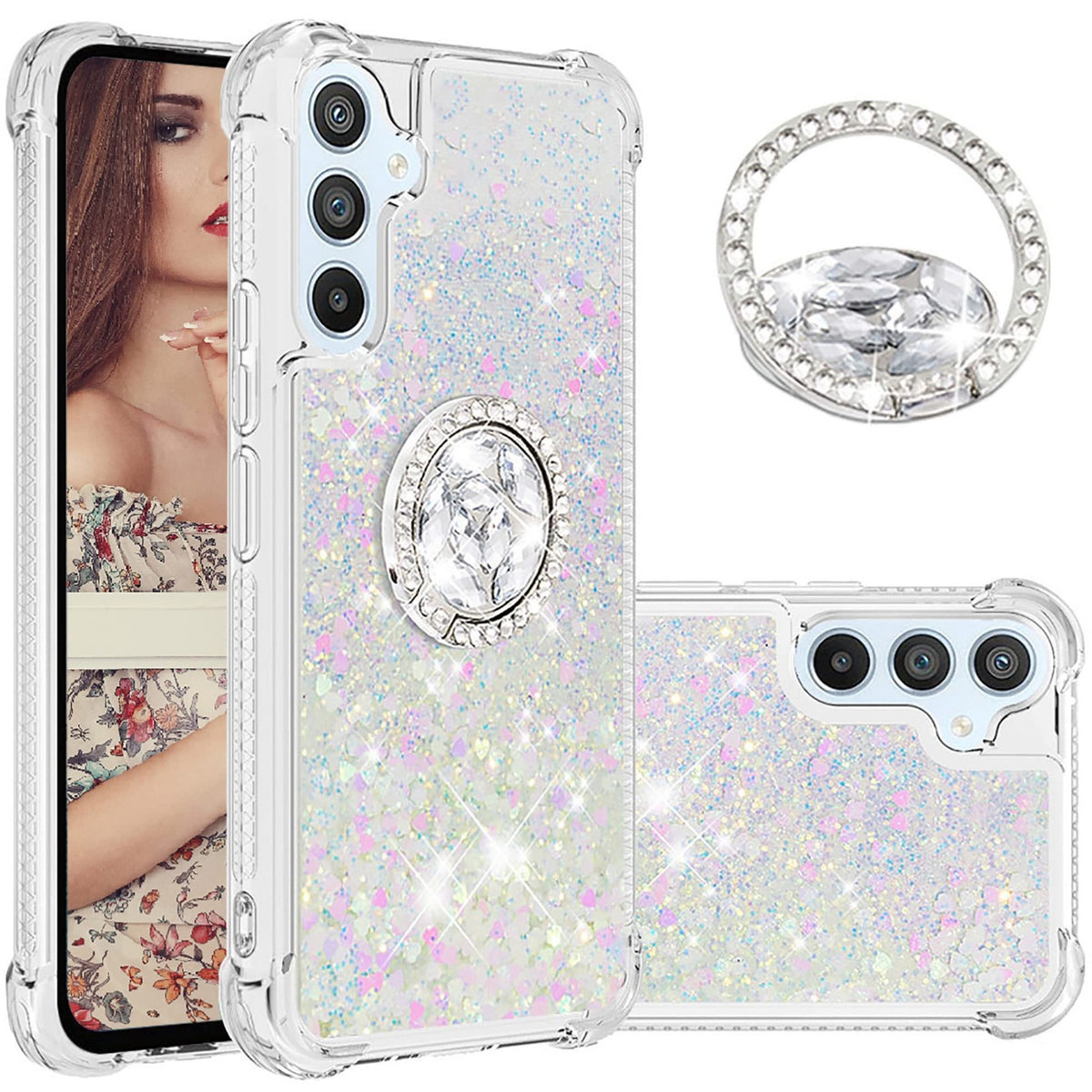 Shiny Anti-Yellowing TPU Phone Case for Samsung Galaxy A54 5G
