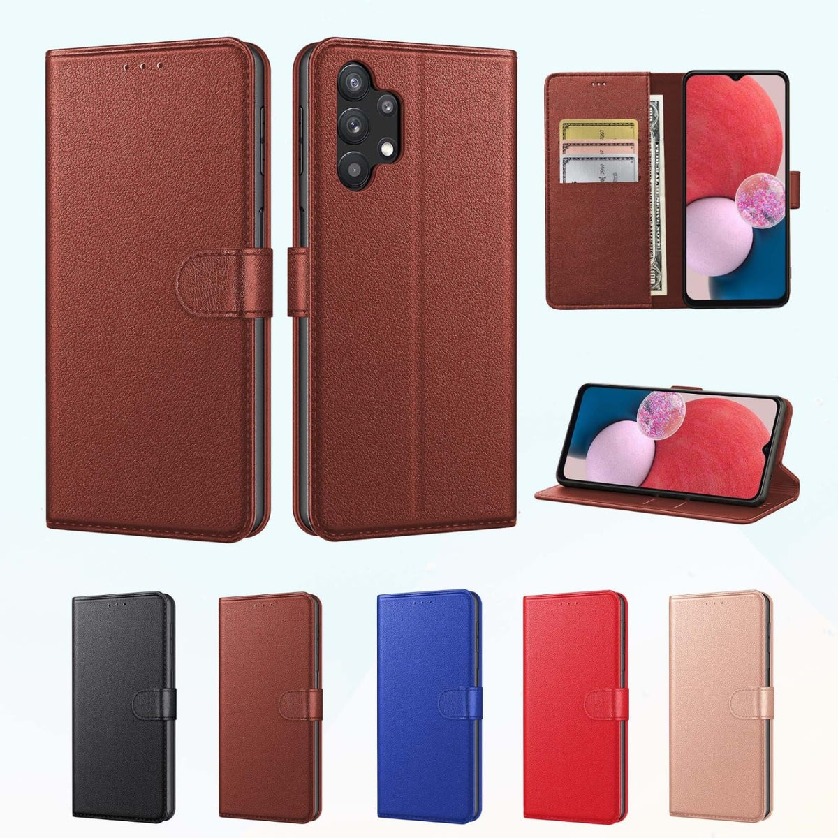 Luxury genuine leather phone case for Samsung Galaxy A14 5G / A14 4G