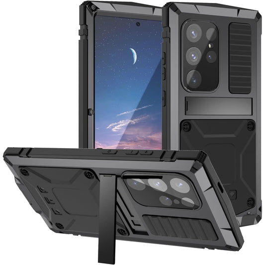 Military Grade Shockproof Metal Phone  Case for Samsung Galaxy S25  Glass Screen Protector