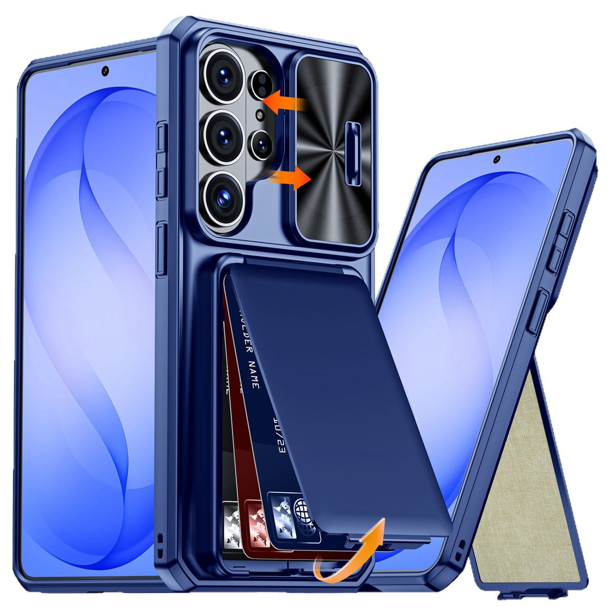 RFID Anti-Theft Card Slot Phone Case for Samsung S26 Ultra | Military