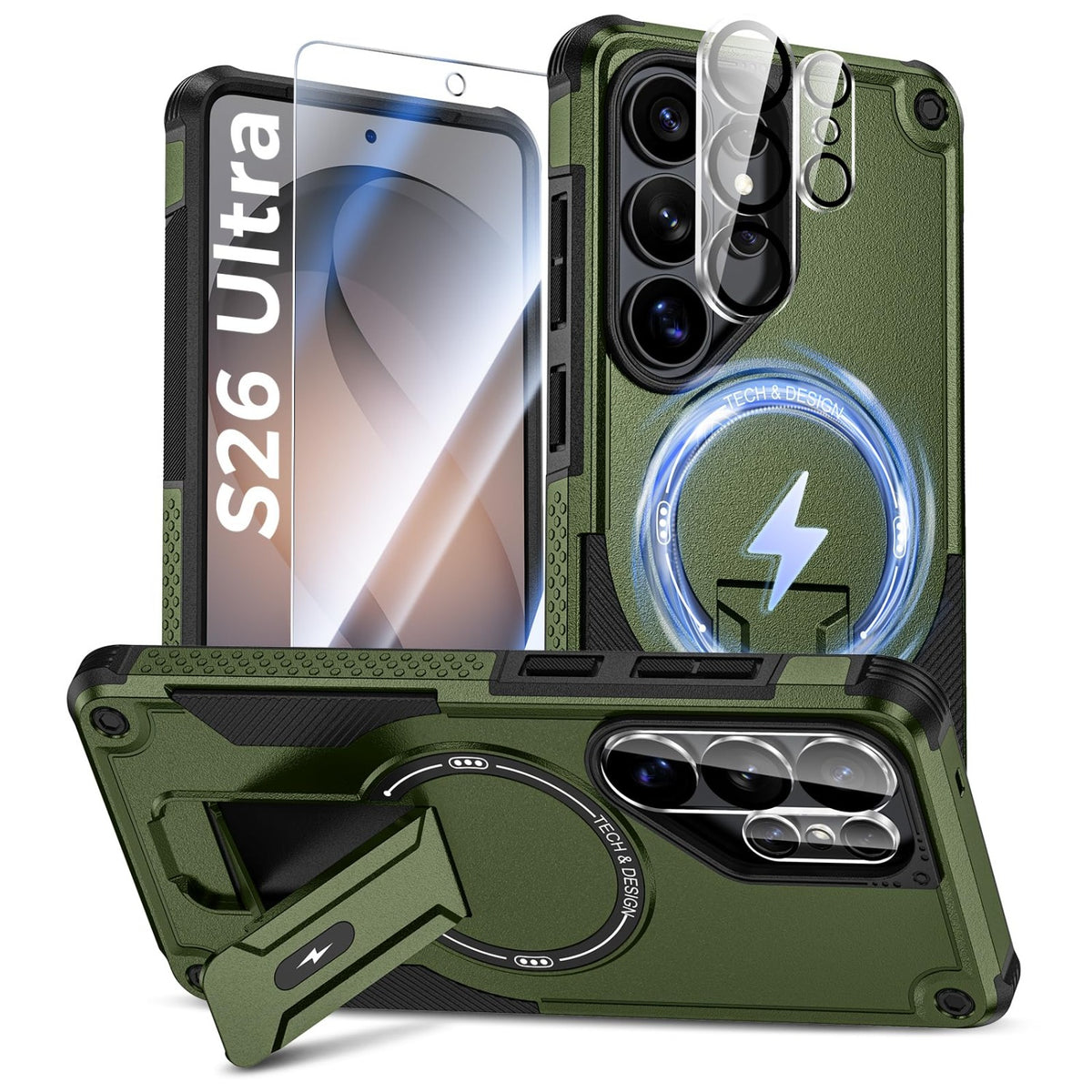 MagSafe Shockproof Phone Case for Samsung Galaxy S26 Ultra (Screen Protector Included)
