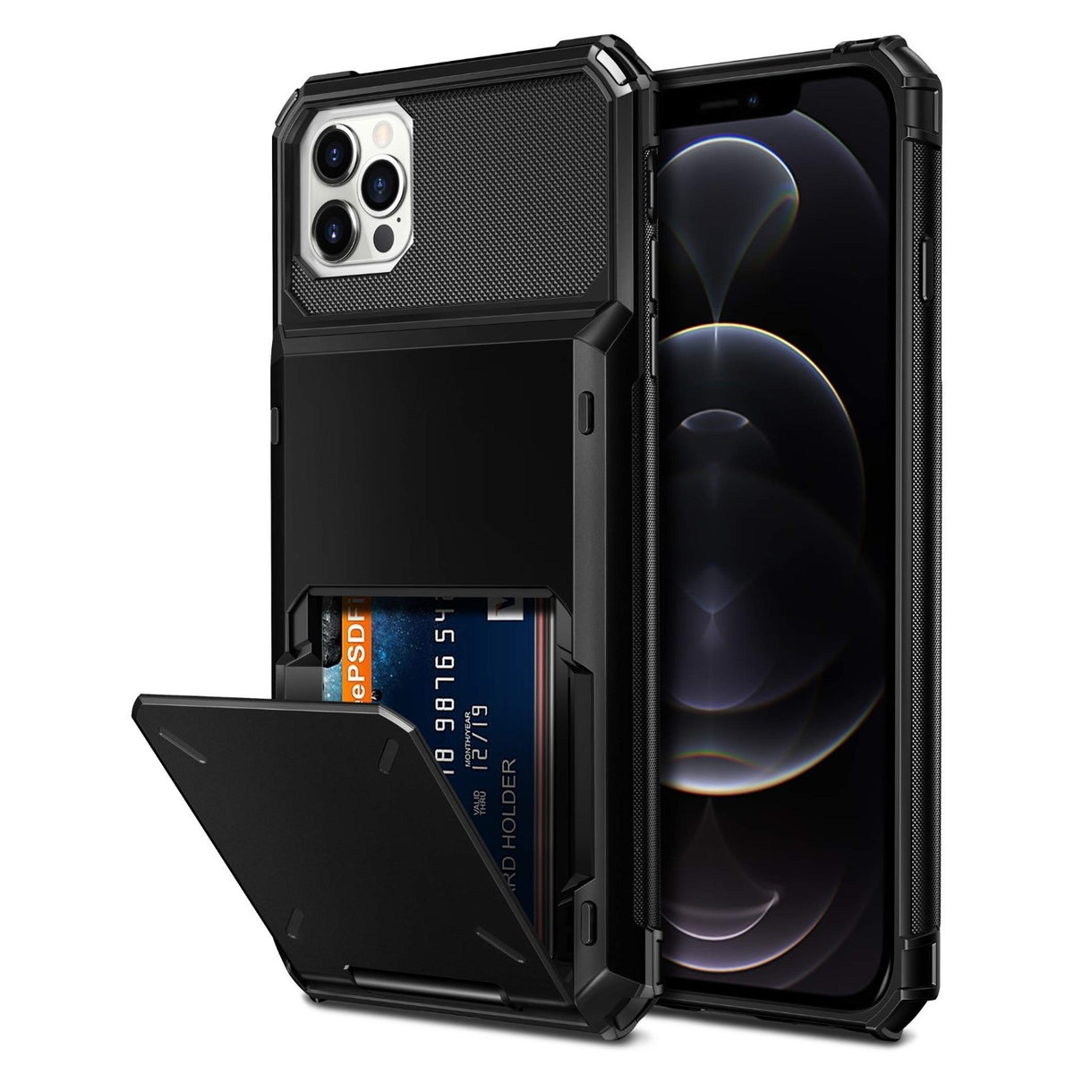 TPU+PC shockproof and drop-proof phone case with card slot for iPhone 17 Pro